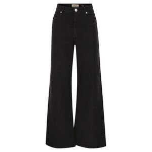 Weekend Maxmara Women Wkdmedina - Wide-Leg Trousers In Cotton Drill